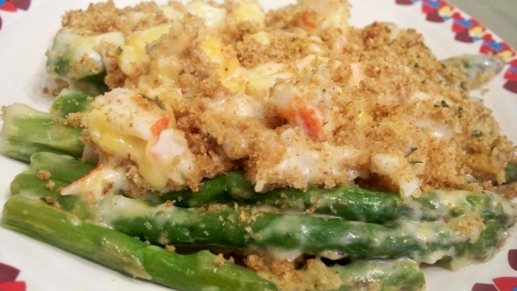 Asparagus Crab Au Gratin Recipe