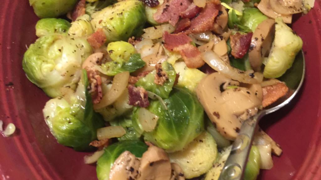 BaconMushroom Brussels Sprouts Recipe