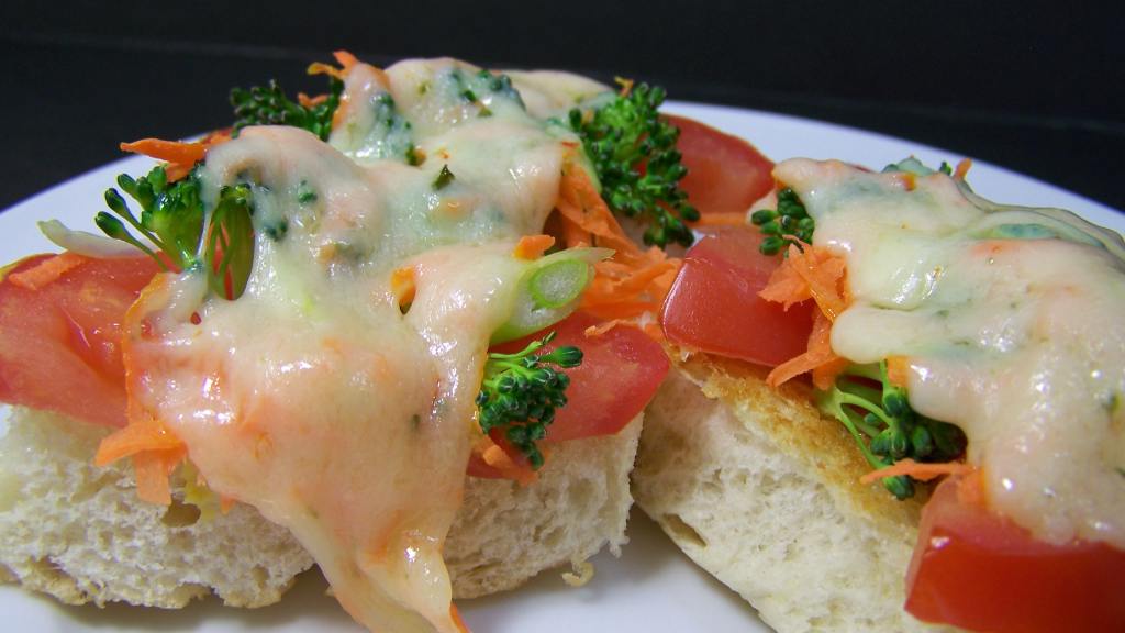 OpenFace Vegetable Sandwiches, Diabetic Recipe