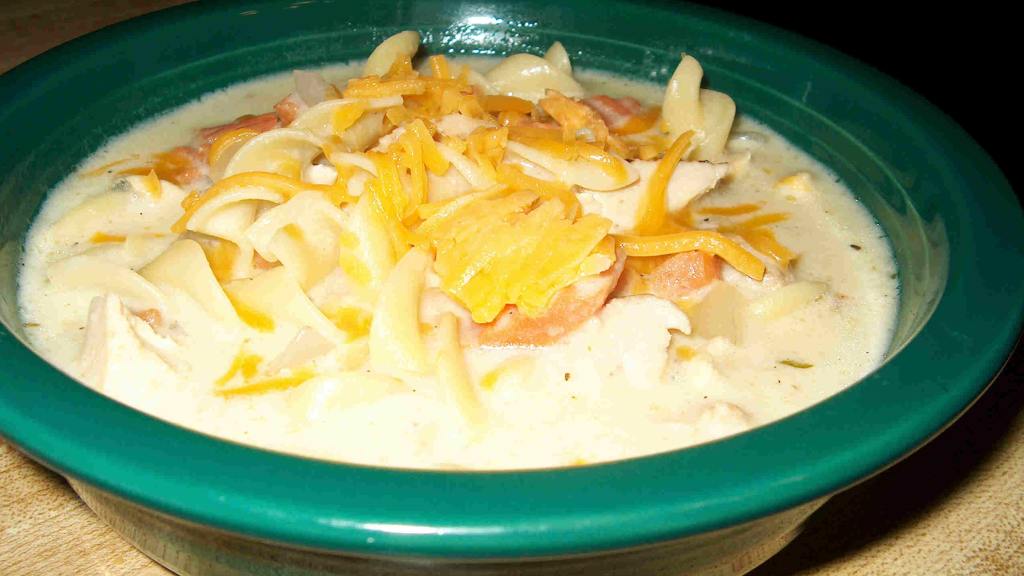 Creamy Chicken Noodle Soup created by CookingONTheSide