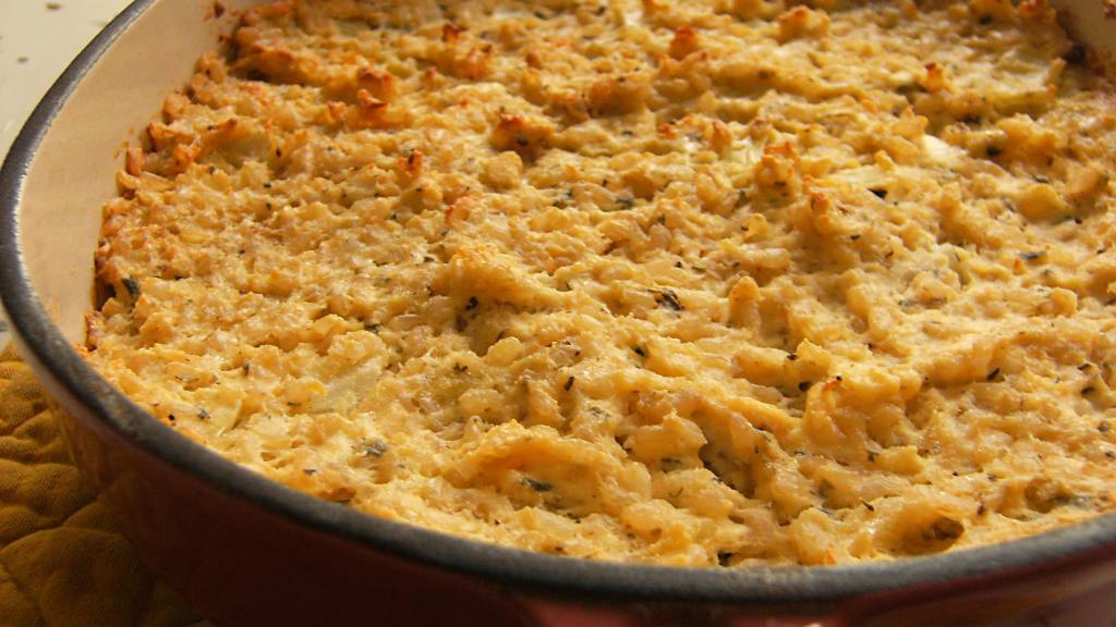 Savory Cheddar Cheese and Rice Cheesecake Recipe