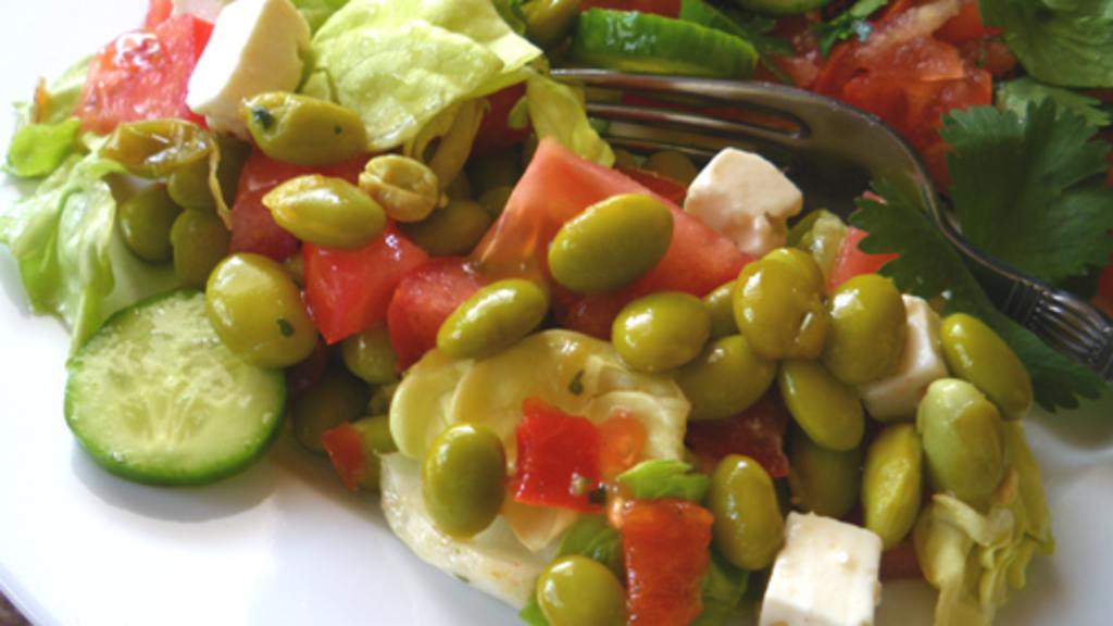 Mediterranean Salad With Edamame Recipe