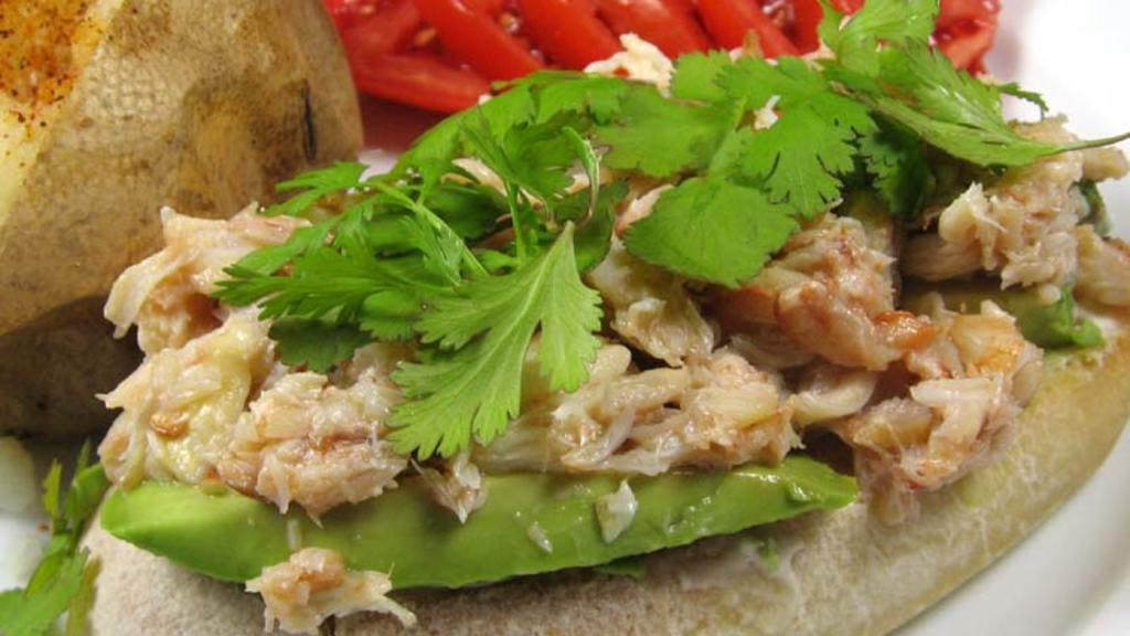 Thai Style Open Crab Meat Sandwich Recipe