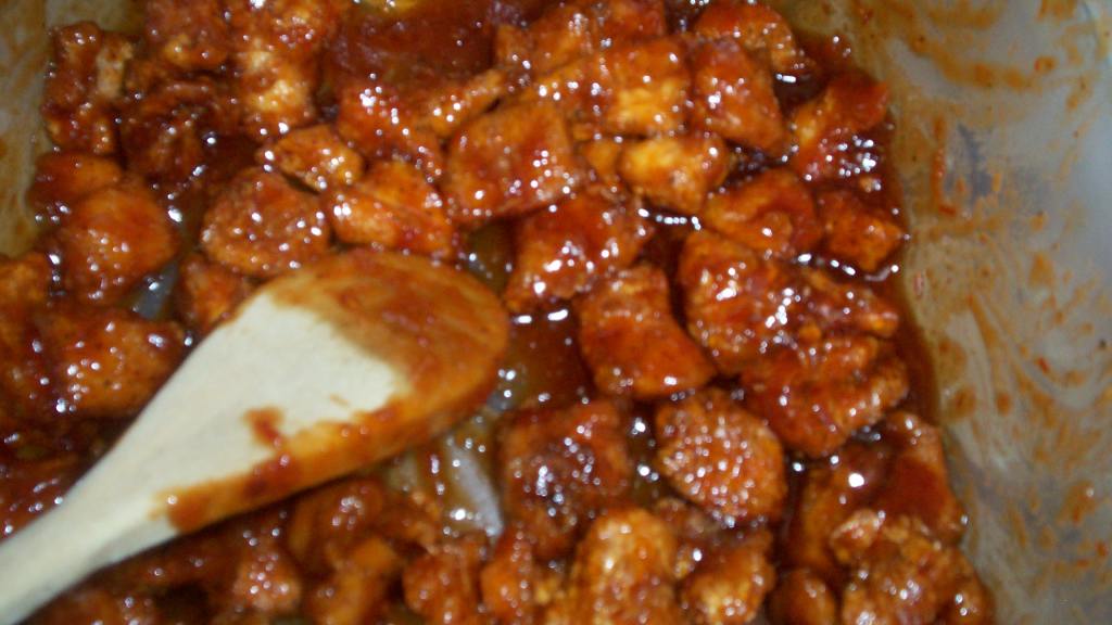 AnchoChile Chicken Bites in AnchoChili Sauce Recipe