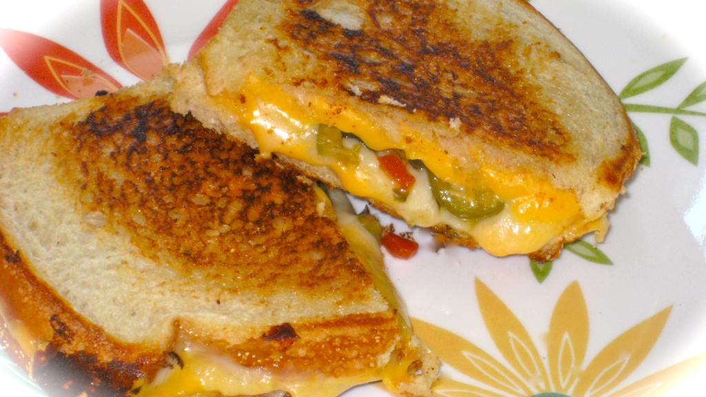 My Husband's Favorite Grilled Cheese & Green Olive Sandwich Recipe