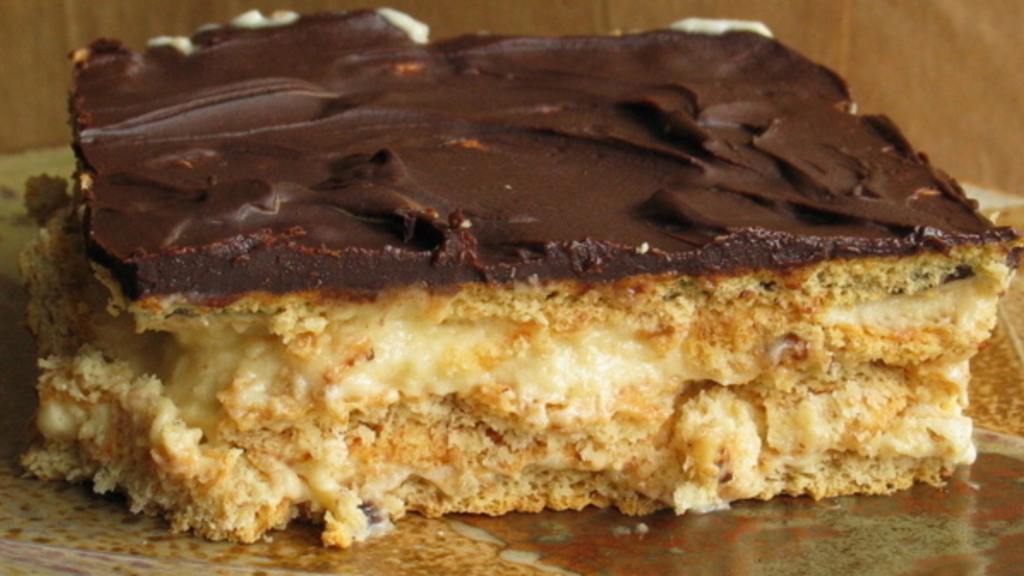 Easy Peanut Butter & Chocolate Eclair Dessert created by flower7