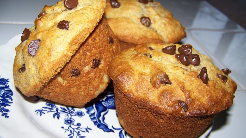 Moist Banana Chocolate Chip Muffins created by Village Cafe