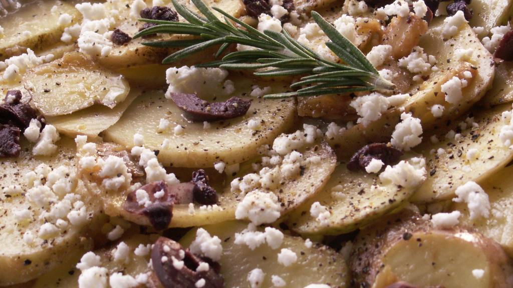 Non- Creamy Potato Bake With Feta and Olives created by januarybride 