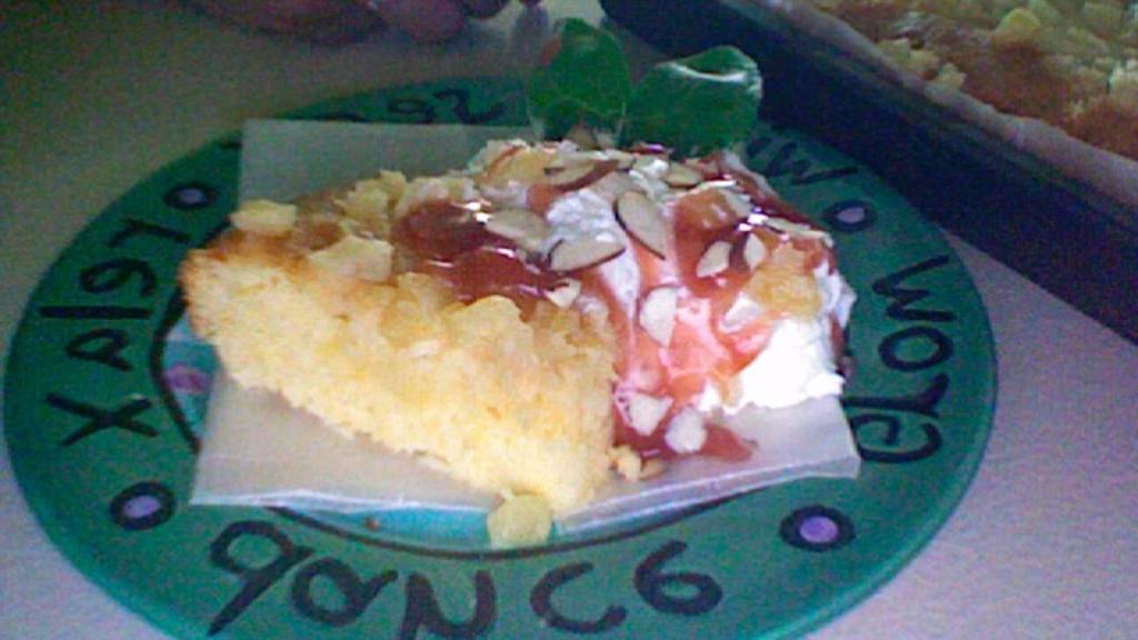 Pineapple Cake With Raspberry Sauce Recipe