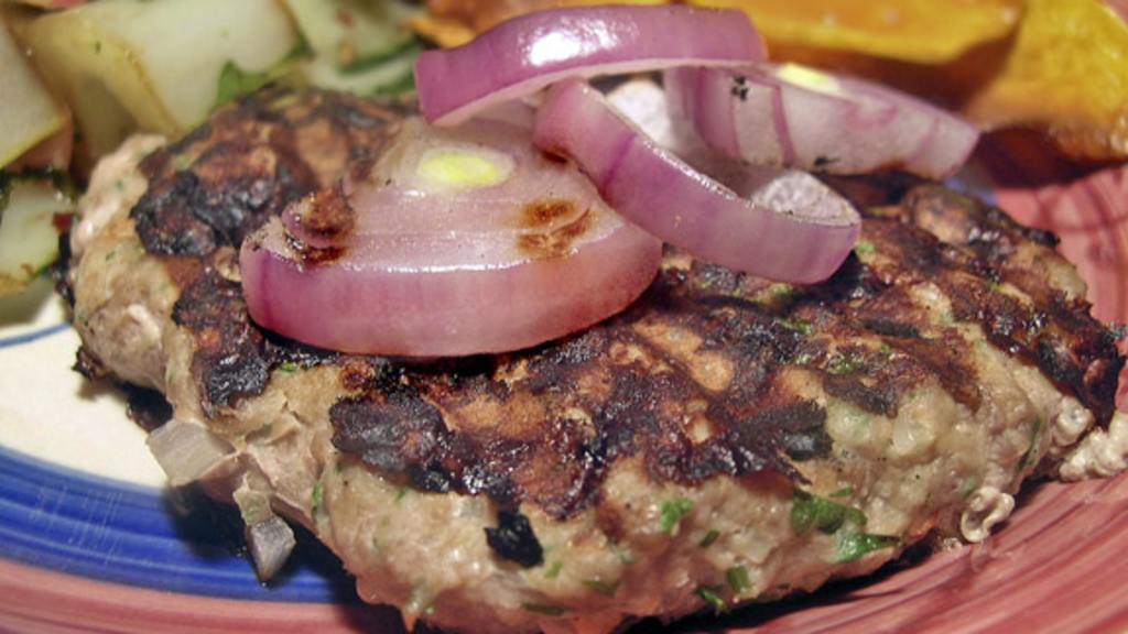 Thai Inspired Turkey Burgers (Low Fat) Recipe