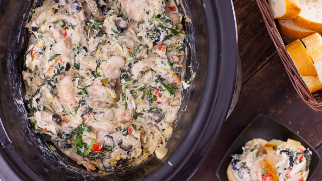 Crock Pot Shrimp and Artichoke Dip or Crab and Artichoke Dip Recipe