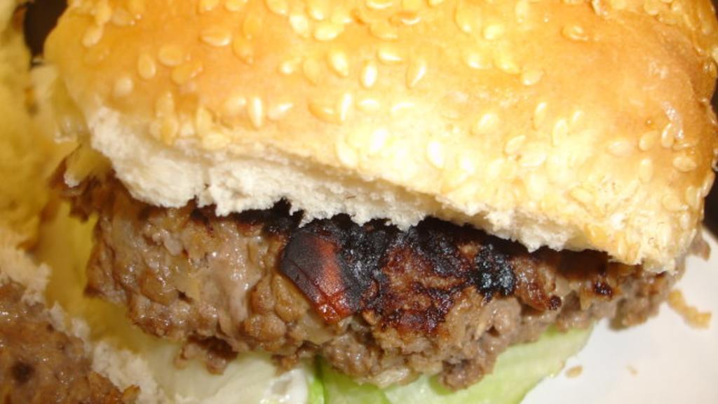 Mushroom and Horseradish Hamburgers (Reduced Fat) Recipe