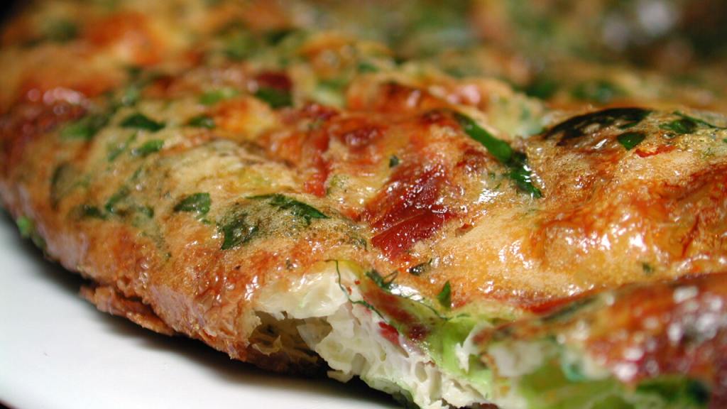 Garden Herb and Onion Frittata created by Chef floWer