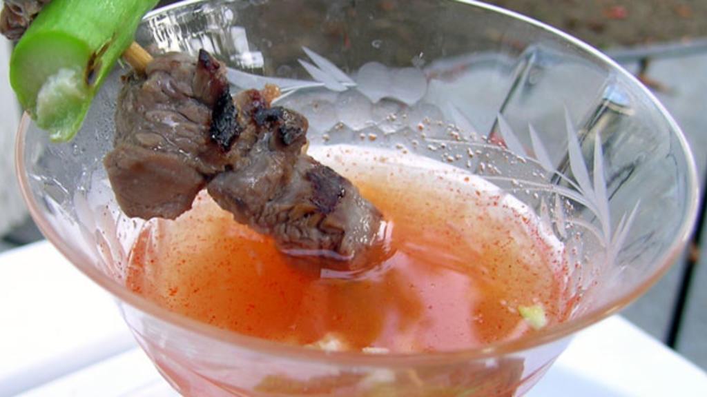 Beef Satays With Asian Dipping Sauce Recipe