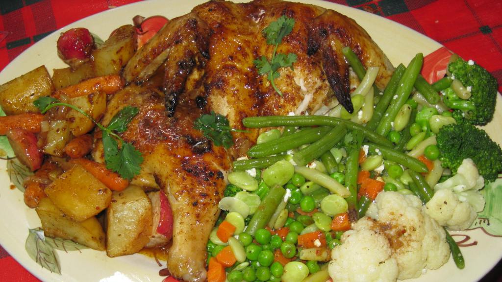 Roasted Moroccan Spiced Chicken created by threeovens