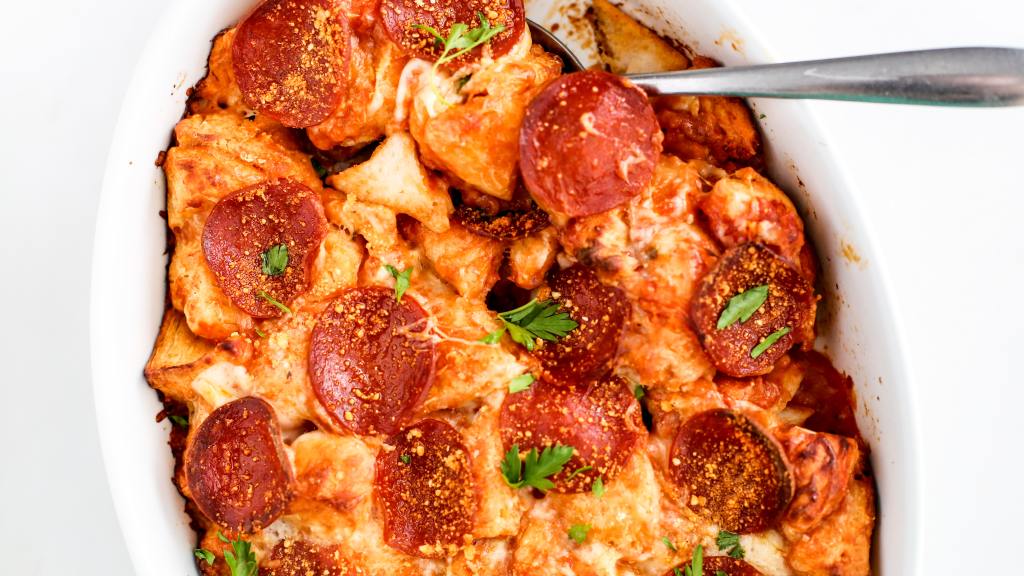 Grands! Pepperoni Pizza Bake created by Ashley Cuoco