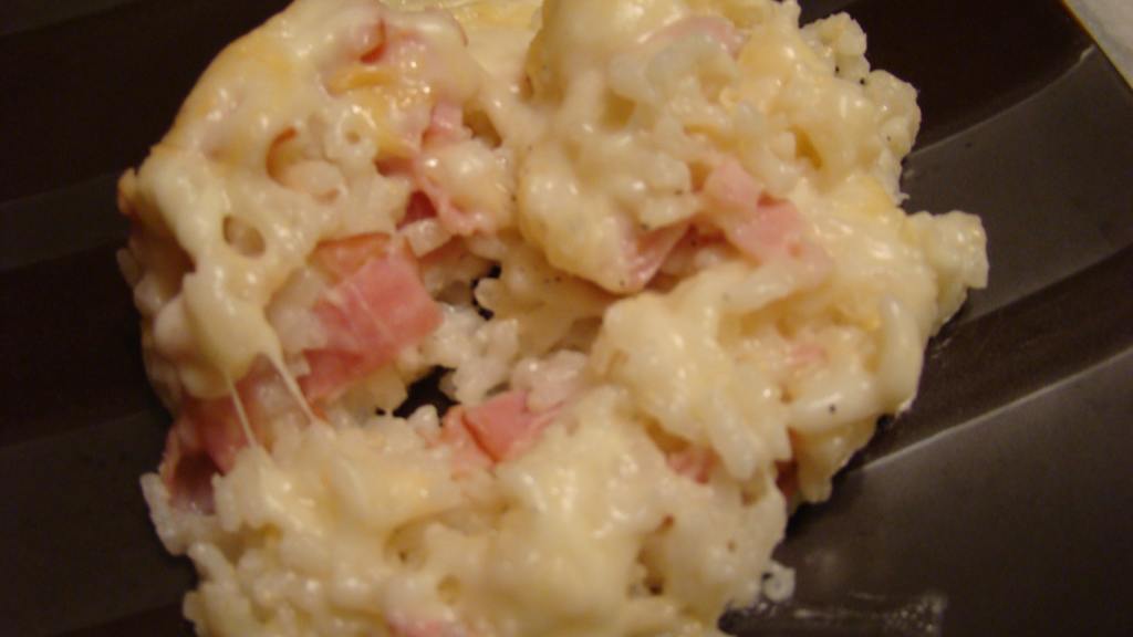 Baked Ham and Cheese Rice Casserole Recipe