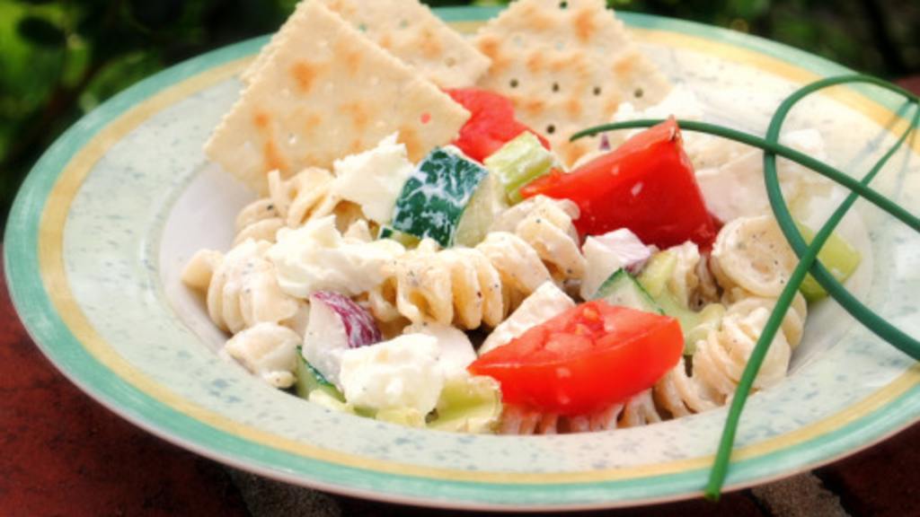 Kittencal's Creamy Greek-Style Pasta Salad created by Andi Longmeadow Farm