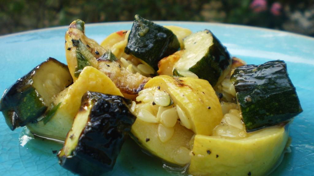 Grilled and Marinated Zucchini and Yellow Squash Recipe Recipe