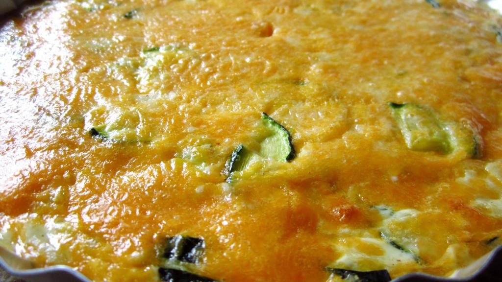 Zucchini, Jalapeno, Cheddar Crustless Quiche Recipe