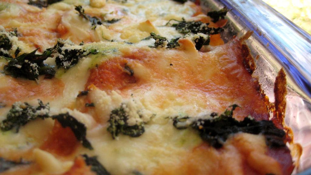 Easy Spinach Lasagne With Pesto and Cheese Recipe