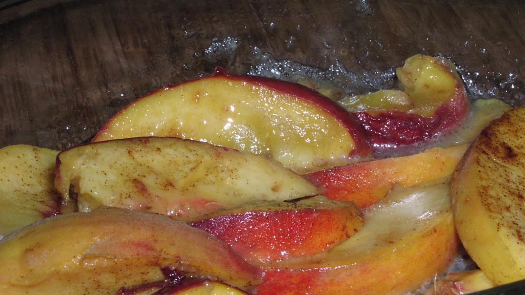 MicrowaveBaked Peaches Recipe