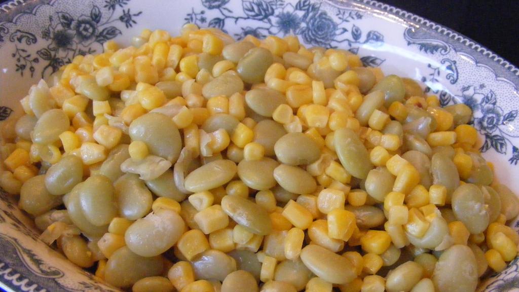 Baby Lima Beans and Corn Recipe