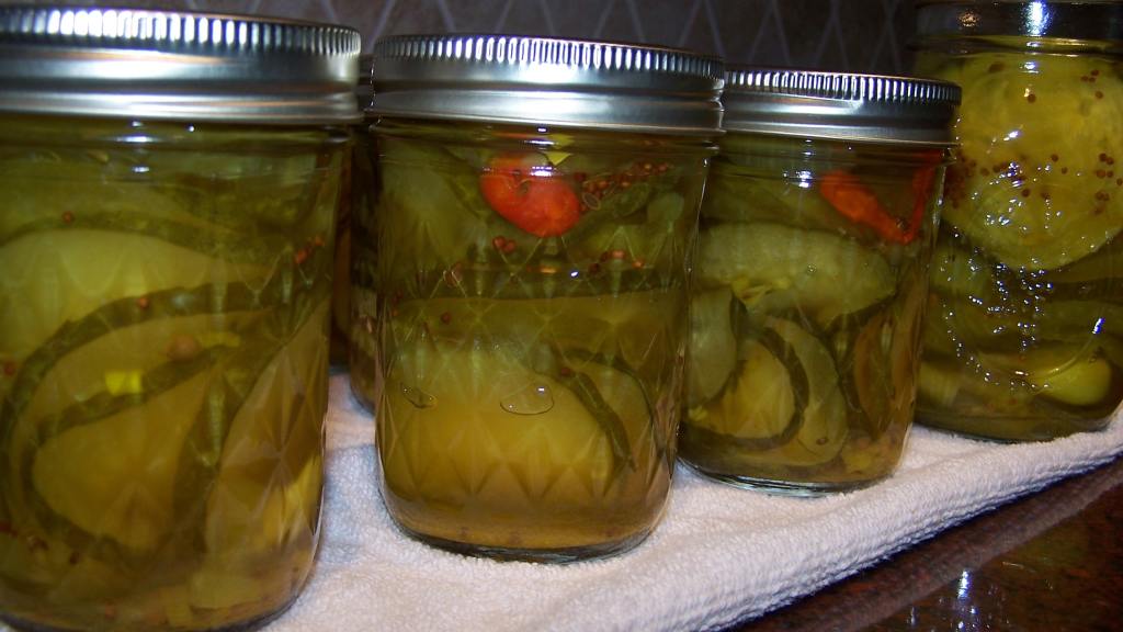 Zucchini Squash Pickles With Ginger and Lemongrass Recipe