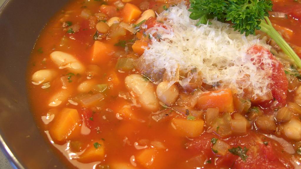 Lentil and Cannellini Bean Soup Recipe