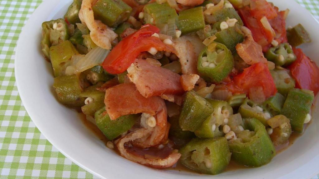 Okra, Tomatoes, & Bacon Recipe