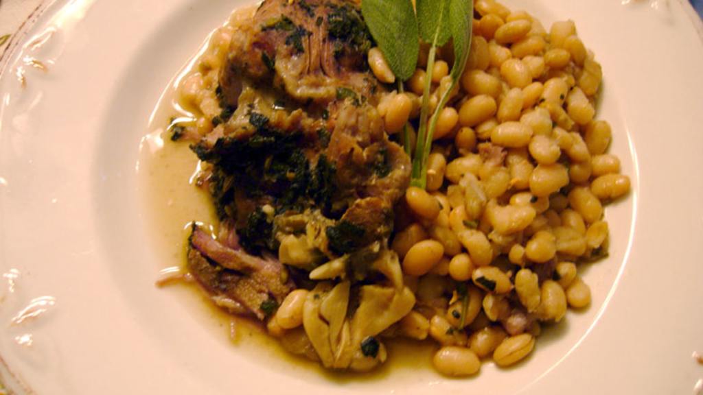 Slow-Cooked Tuscan Pork With White Beans created by Chef MonCoeur