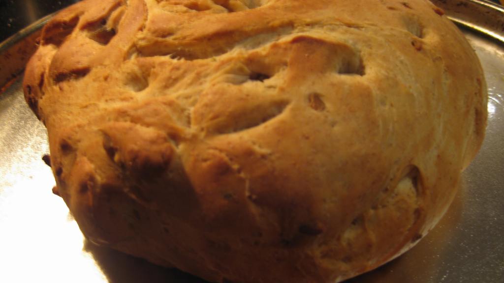 Pesto and Olive Focaccia (Bread Machine) created by lil_miss_SBC