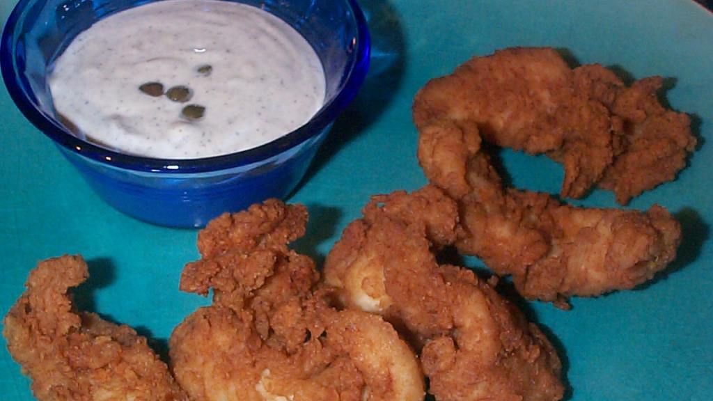 Southern Fried Chicken Fingers With Green Peppercorn Mayonnaise Recipe