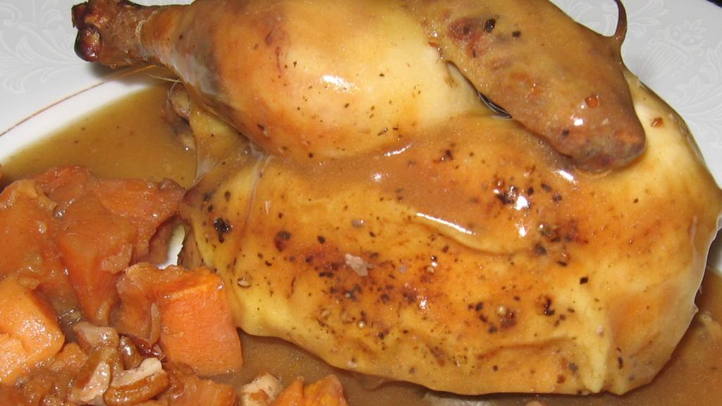 Marjoram Chicken (Or Hens) in White Wine Sauce Recipe