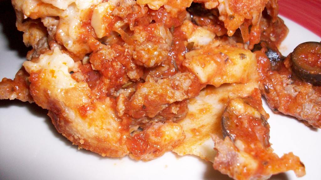 UpsideDown Sausage and Mushroom Pizza Recipe