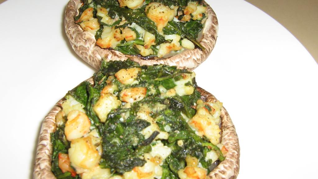Shrimp, Spinach and Cheese Stuffed Mushrooms created by ImPat