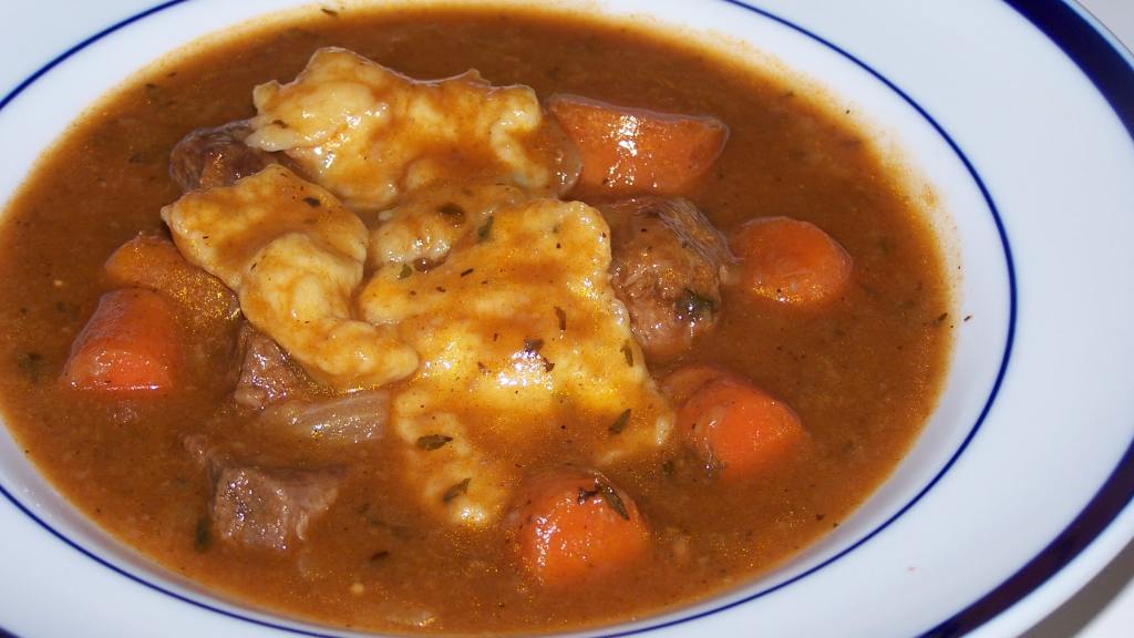 Beef Stew With Mustard Dumplings Recipe