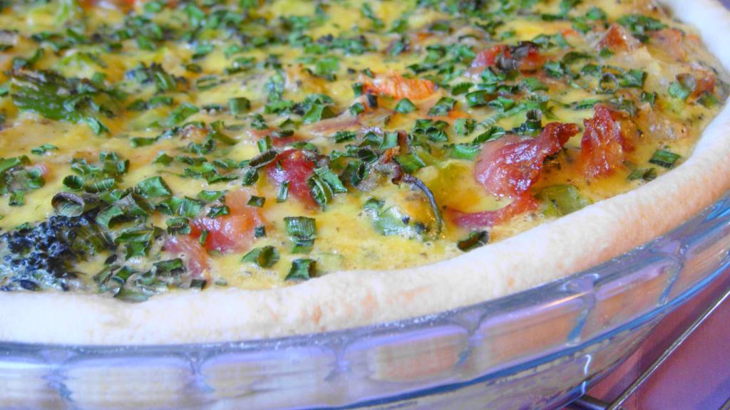 Broccoli, Potato and Bacon Quiche Recipe