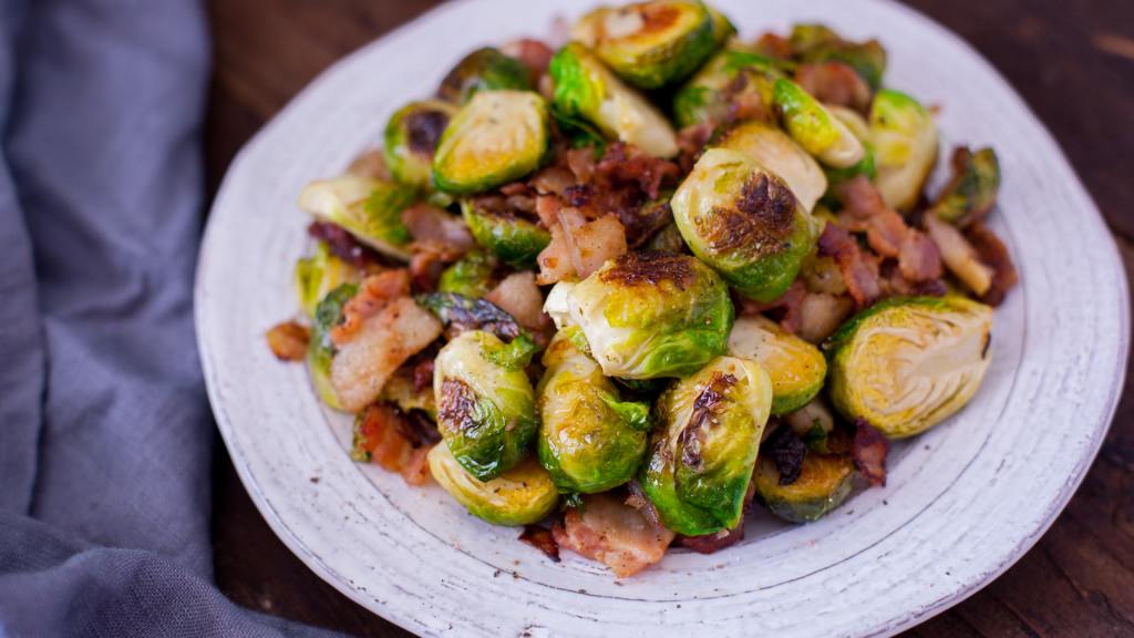 Yummy Brussels Sprouts With Bacon & Onion Recipe