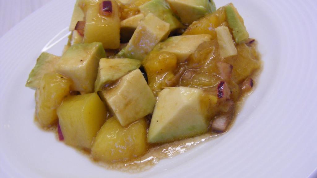 mango and avocado salad food image