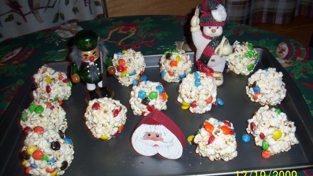 Holiday M&m's Popcorn Balls Recipe