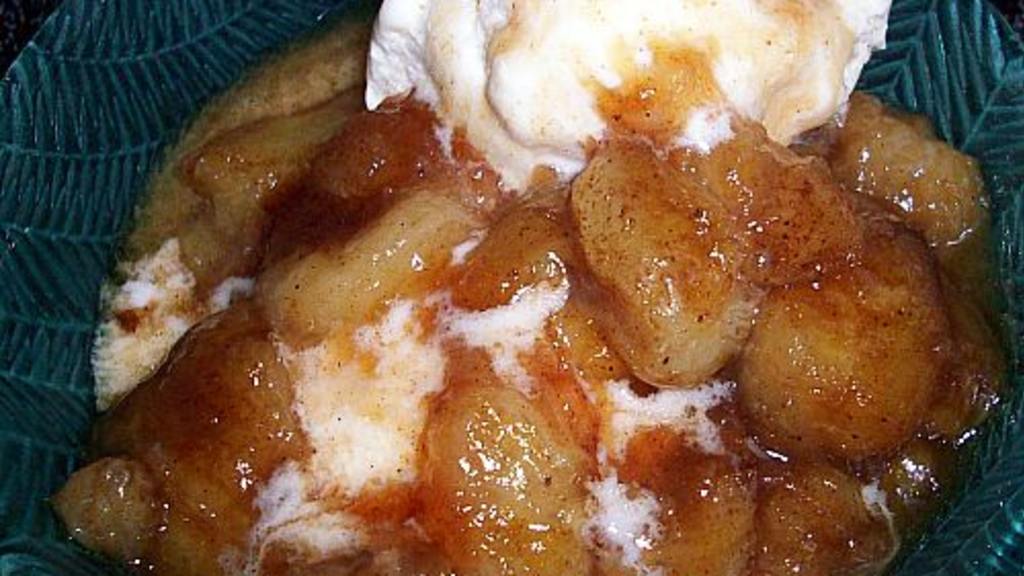 Microwaved Bananas Foster Recipe
