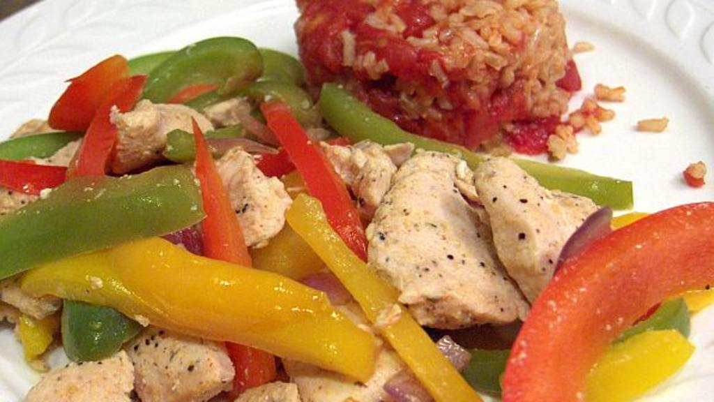 Chicken Fajita StirFry With Peppers Recipe