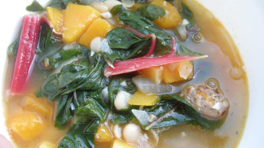 Italian Butternut Squash and White Bean Soup With Greens created by Teddys Mommy