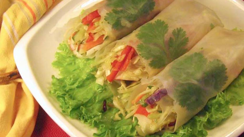 Cold Vegetarian Spring Rolls created by dianegrapegrower