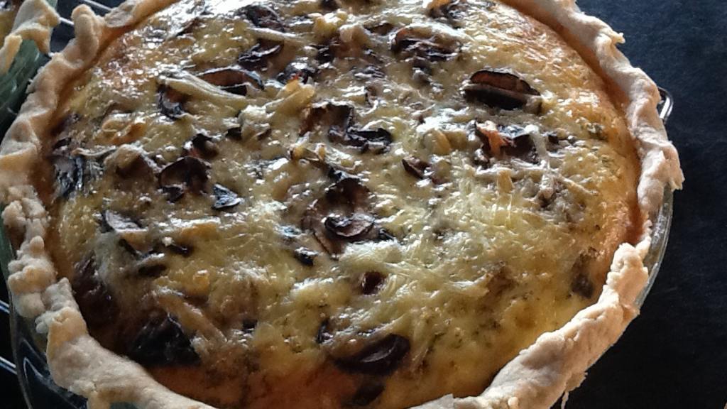 Crab, Mushroom & Asparagus Quiche Recipe