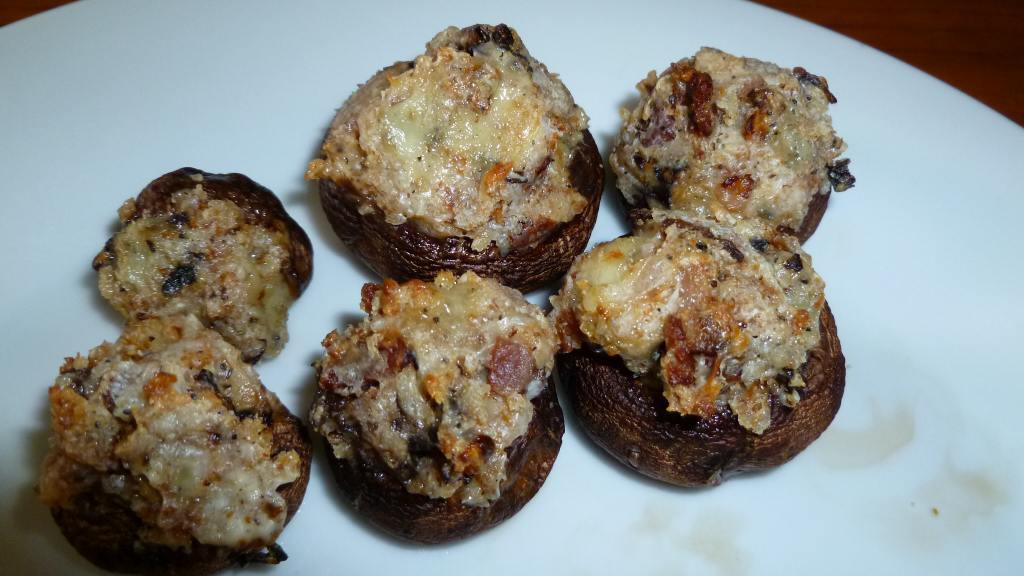 Bacon and Bleu Cheese Stuffed Mushrooms Recipe