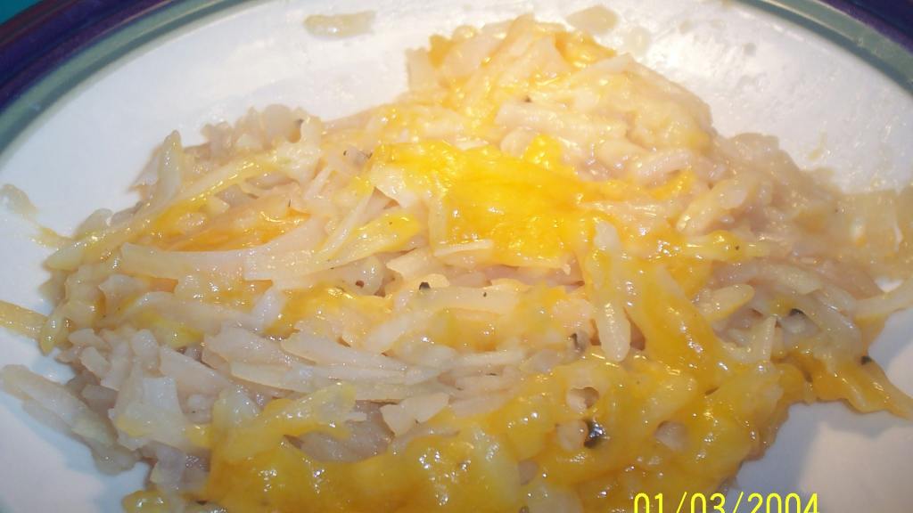 Cheesy Onion Hash Brown Casserole Recipe