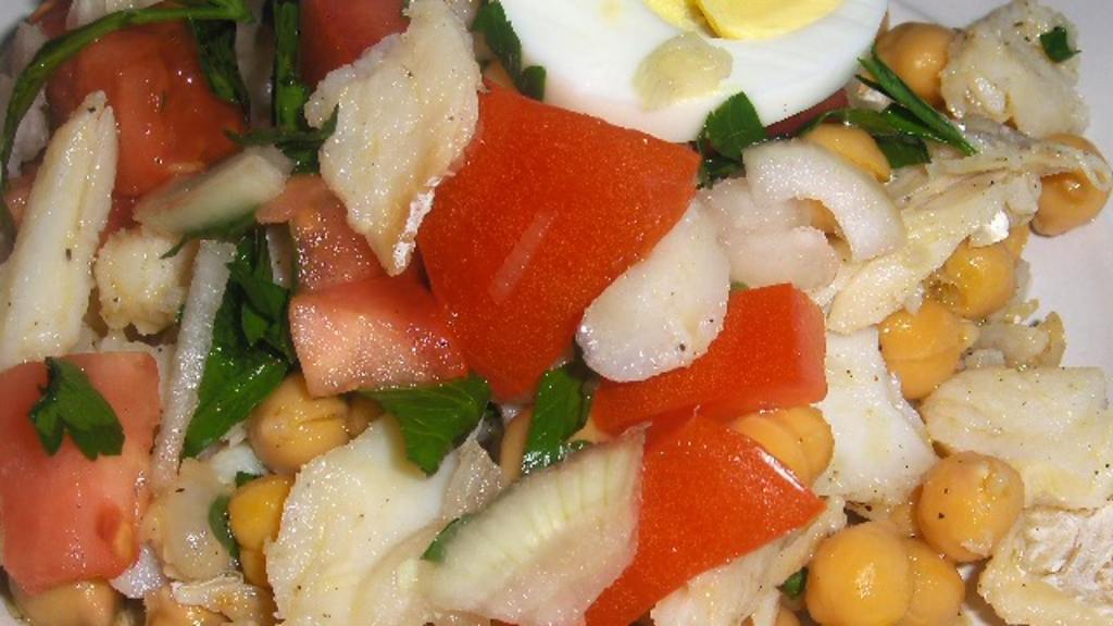 Portuguese Chickpea and Cod Salad Recipe
