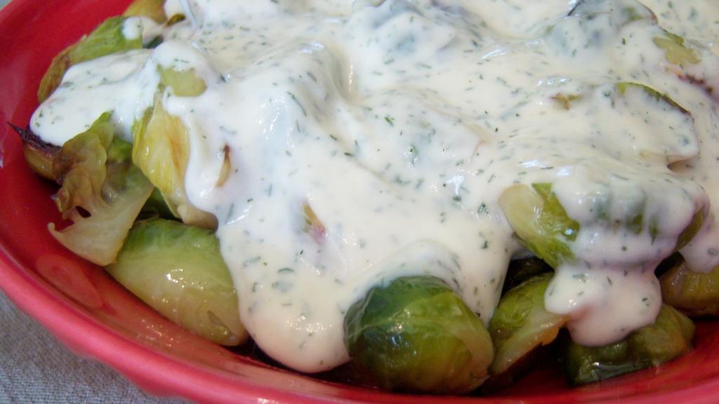 Brussels Sprouts in Creamy Mustard Sauce Recipe